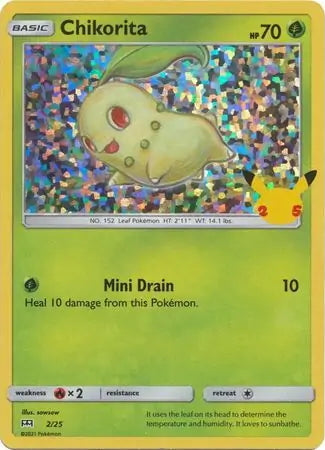 McDonald’s 25th Anniversary Holo Chikorita #2
